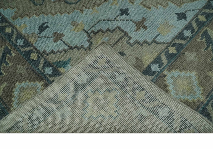 Beige, Brown and Silver Hand Knotted Traditional Multi size wool Area Rug - The Rug Decor