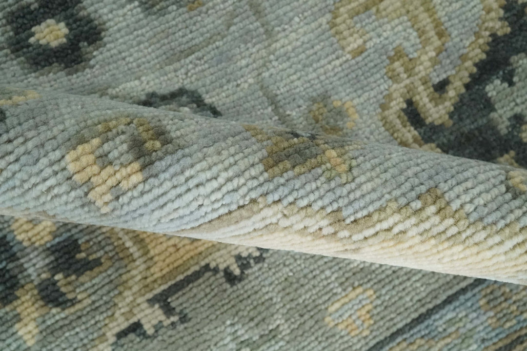 Beige, Gray and Charcoal Hand Knotted Antique 5x8, 6x9, 8x10, 9x12, 10x14 and 12x15 Traditional Heriz Serapi Wool Rug | TRDCP994810 - The Rug Decor