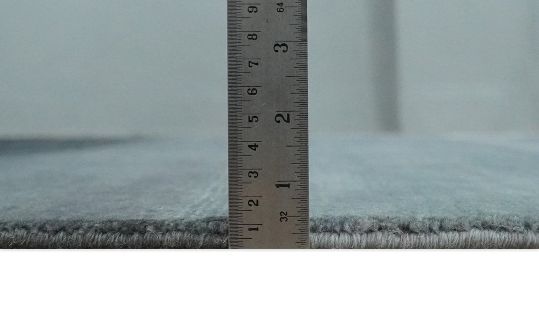 Black, Charcoal and Gray Striped Wool Hand Woven Southwestern Lori Gabbeh Rug| KNT24 - The Rug Decor