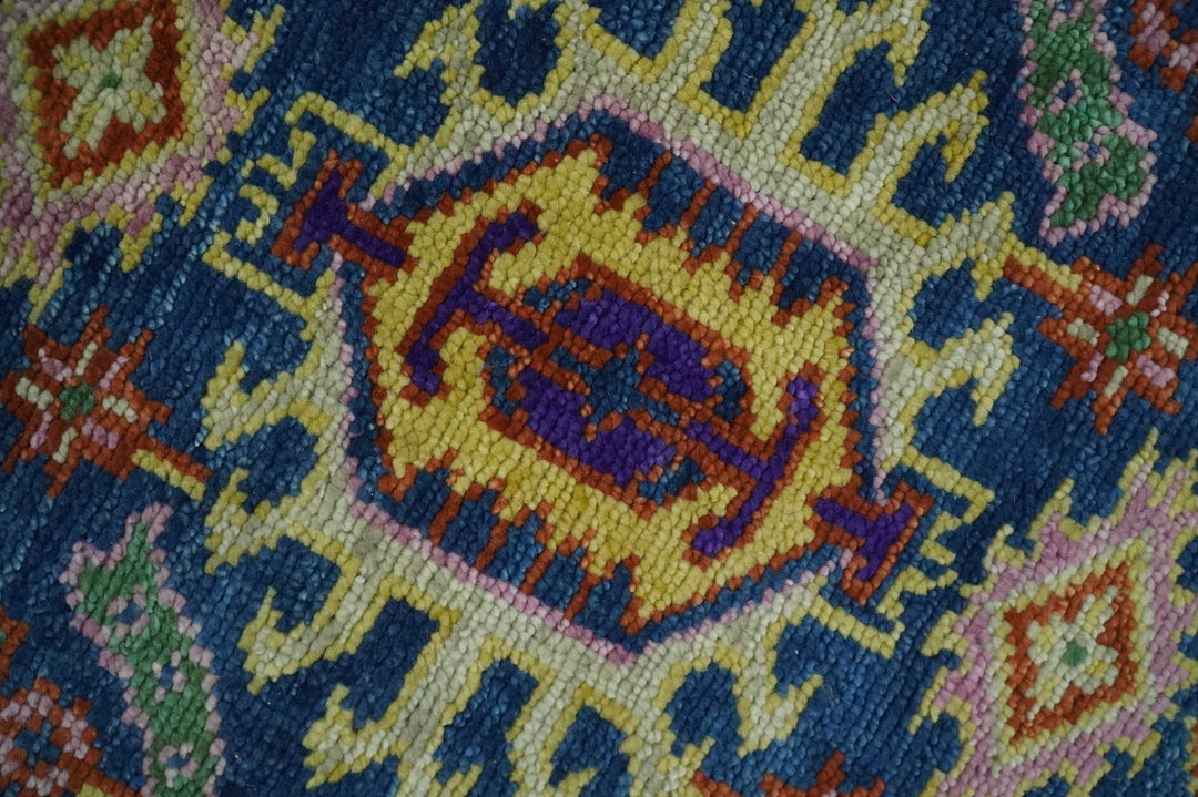 Blue and Beige Traditional Turkish Design Wool Hand Knotted Multi Sizes Area Rug - The Rug Decor