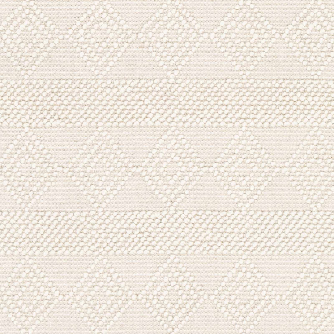 Bohemian Hand Woven Beige Geometrical Textured Wool Area Rug - The Rug Decor
