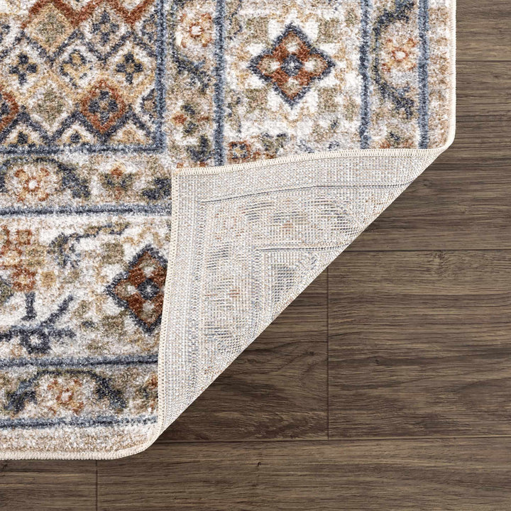 Charcoal, Camel, Silver and Brown Traditional Heriz Area Rug - The Rug Decor