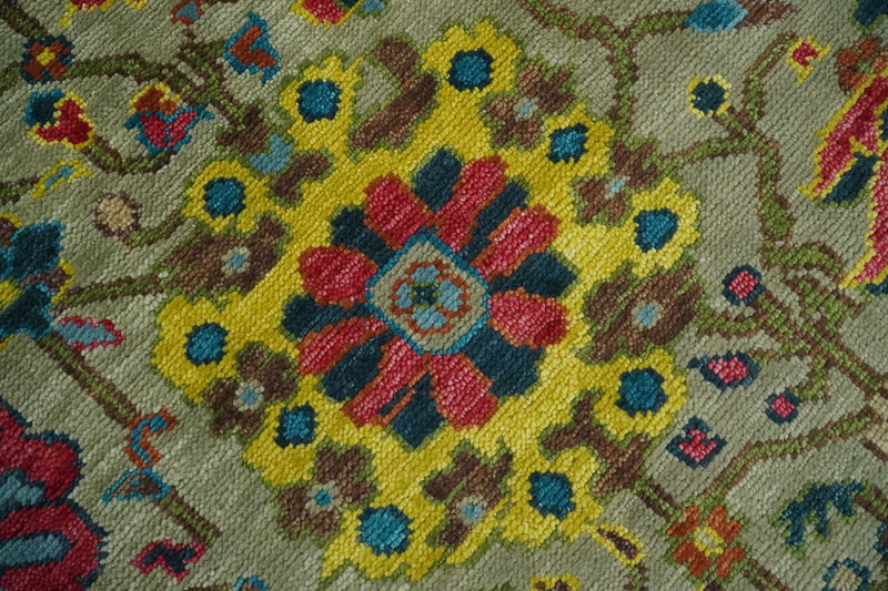 Colorful Persian Oushak Rug 8x10, 9x12, 10x14 and 12x15 Wool Traditional Hand knotted Area Rug | TRDCP1098 - The Rug Decor