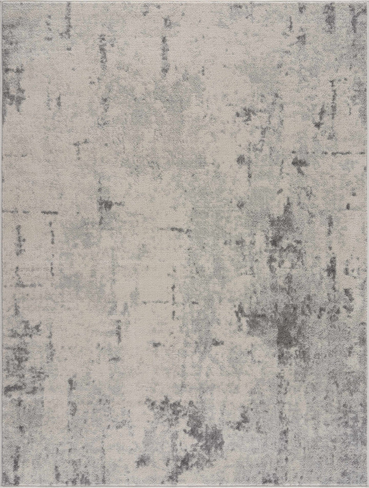 Contemporary Abstract Beige and Gray Medium Pile Multi Size Area Rug - The Rug Decor
