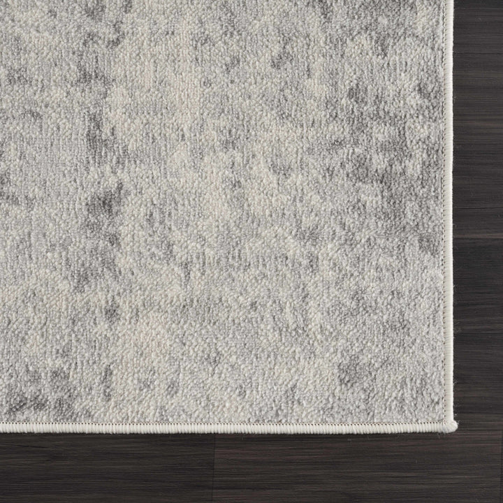 Contemporary Abstract Beige and Gray Medium Pile Multi Size Area Rug - The Rug Decor