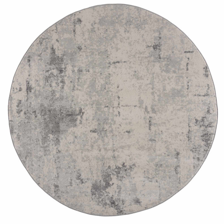 Contemporary Abstract Beige and Gray Medium Pile Multi Size Area Rug - The Rug Decor