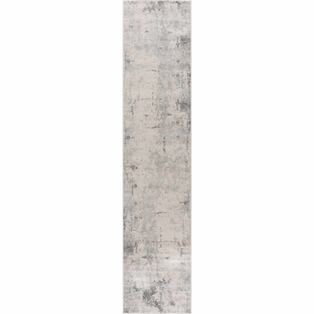 Contemporary Abstract Beige and Gray Medium Pile Multi Size Area Rug - The Rug Decor