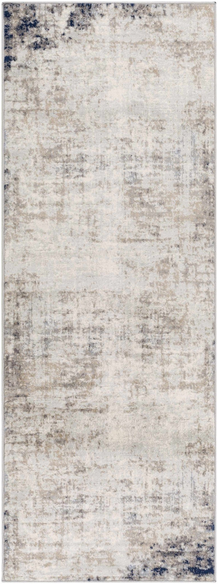 Contemporary Abstract Beige, Tan and Charcoal Machine Woven Area Rug - The Rug Decor