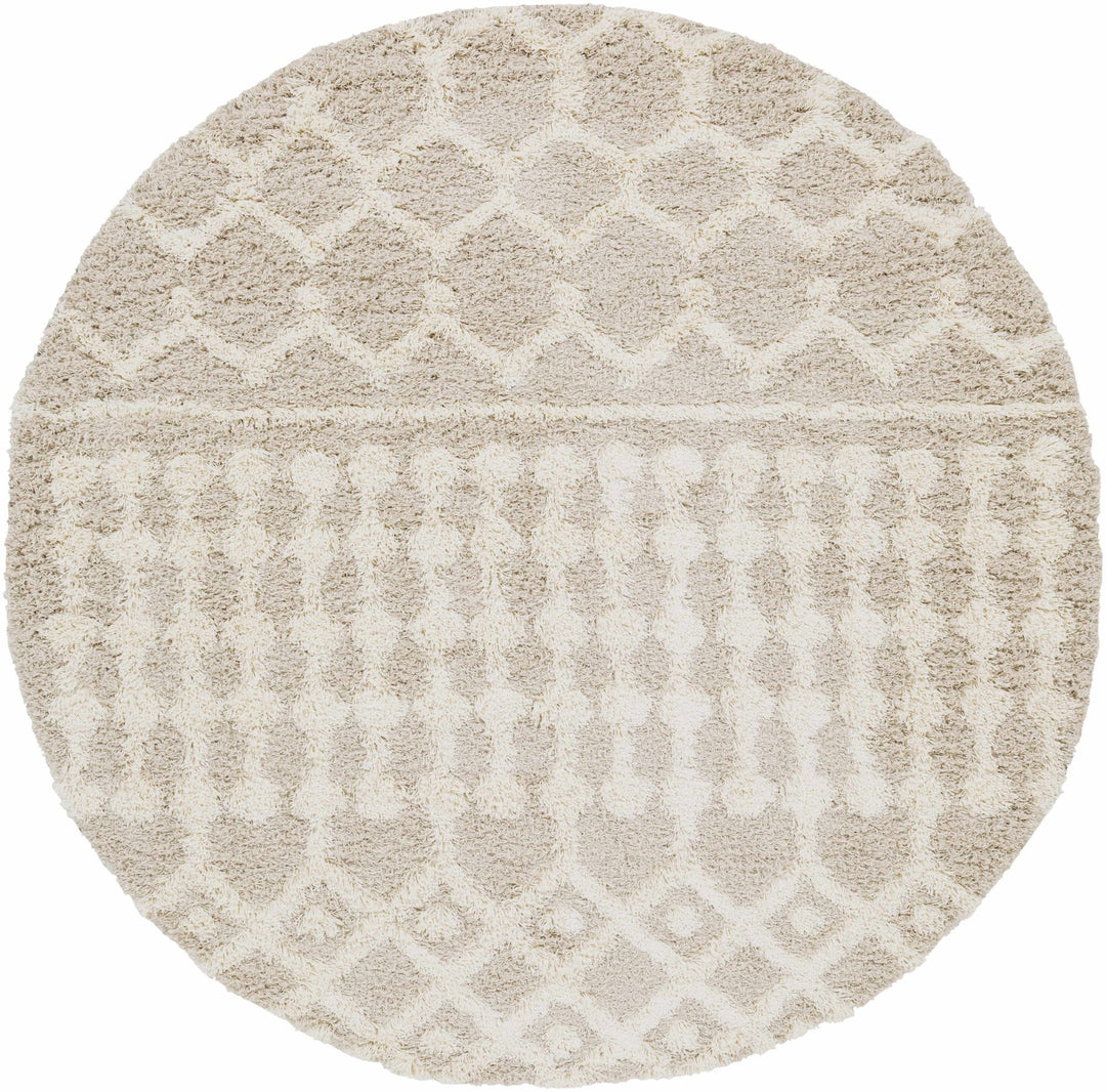 Contemporary Beige and Ivory Tribal Design Plush pile Multi Size Area Rug - The Rug Decor