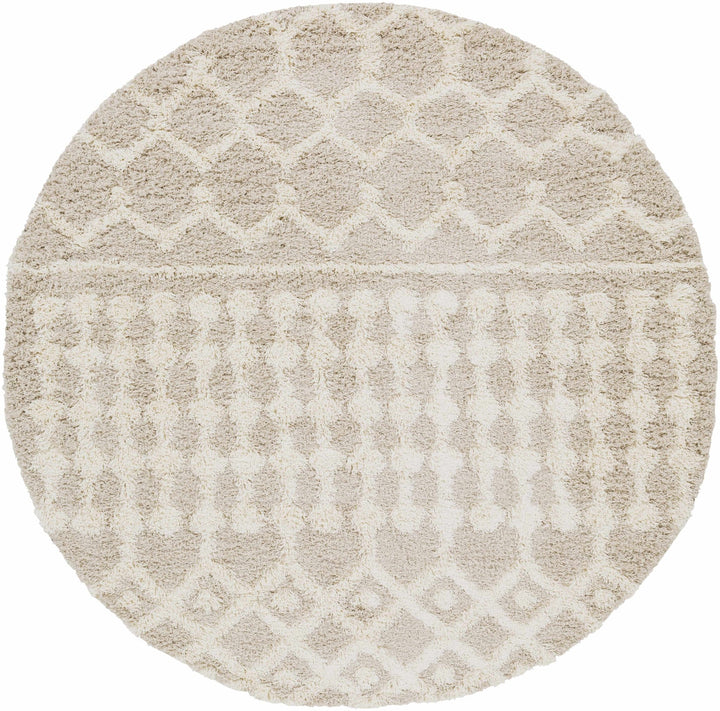 Contemporary Beige and Ivory Tribal Design Plush pile Multi Size Area Rug - The Rug Decor