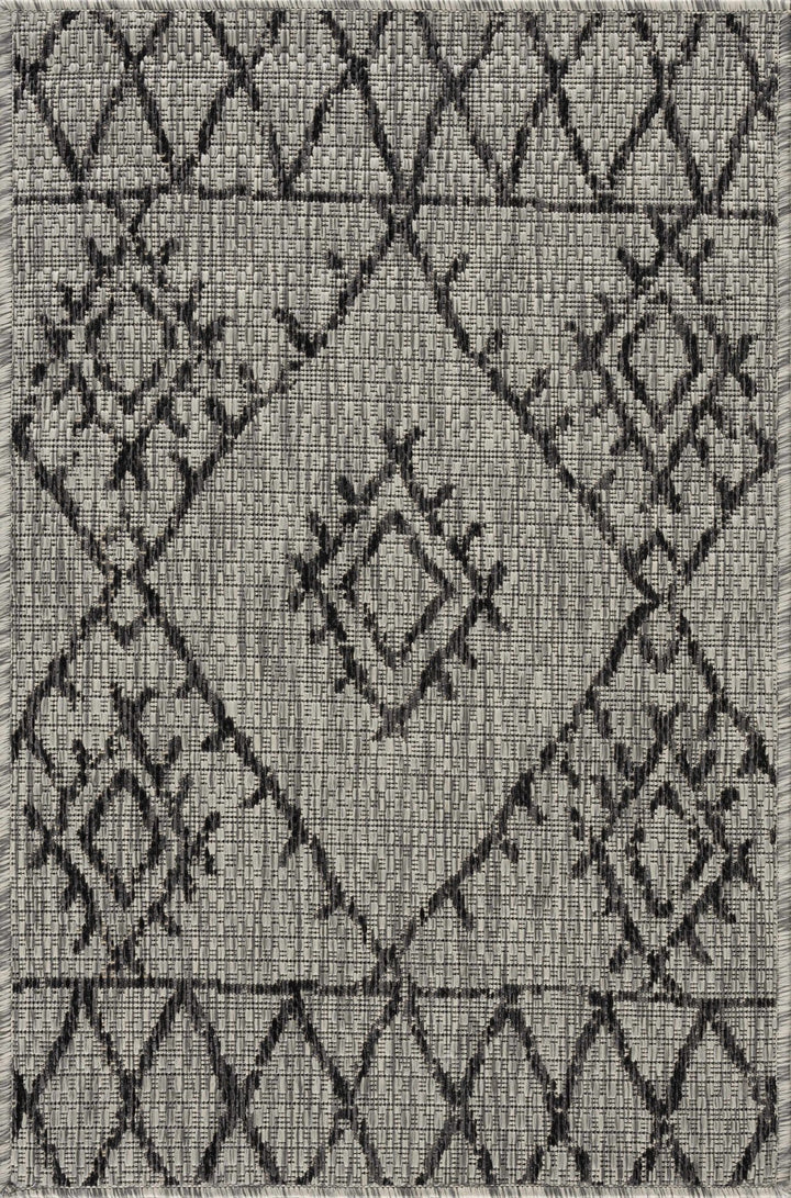 Contemporary Beige, Black and Charcoal Multi Size Outdoor Area Rug - The Rug Decor