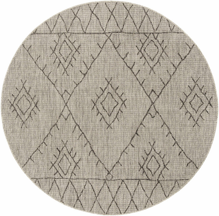 Contemporary Beige, Black and Charcoal Multi Size Outdoor Area Rug - The Rug Decor