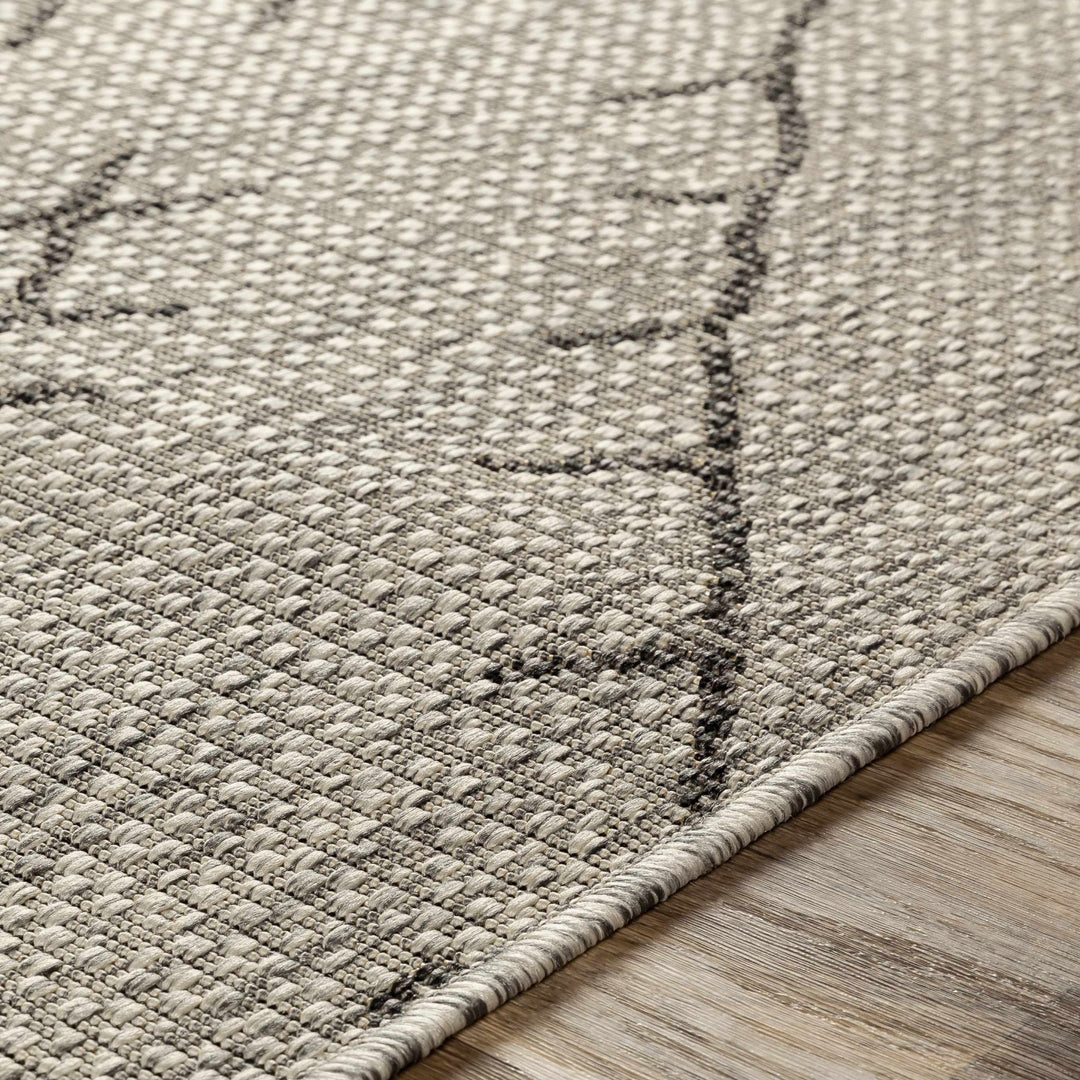 Contemporary Beige, Black and Charcoal Multi Size Outdoor Area Rug - The Rug Decor