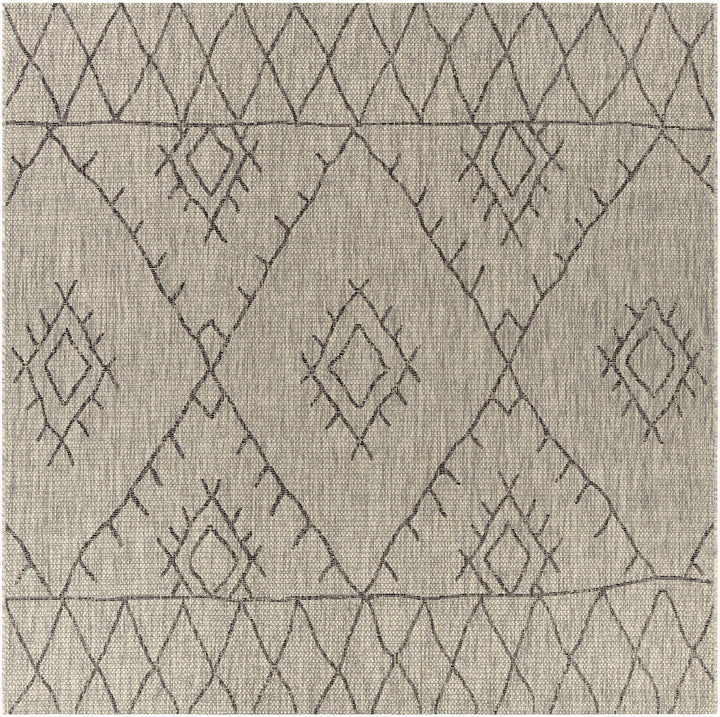Contemporary Beige, Black and Charcoal Multi Size Outdoor Area Rug - The Rug Decor
