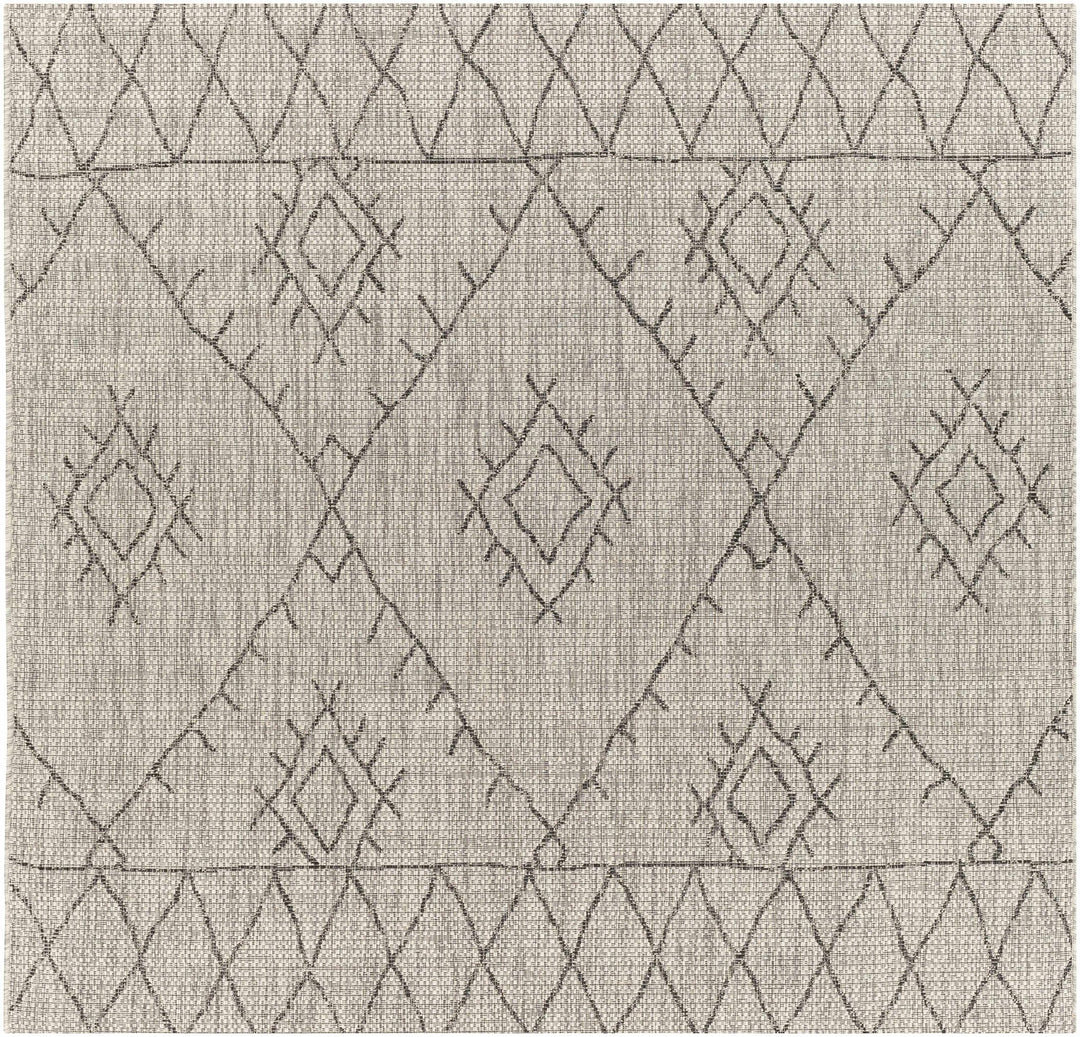 Contemporary Beige, Black and Charcoal Multi Size Outdoor Area Rug - The Rug Decor