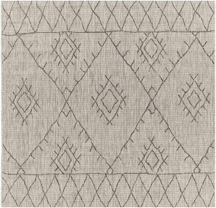 Contemporary Beige, Black and Charcoal Multi Size Outdoor Area Rug - The Rug Decor