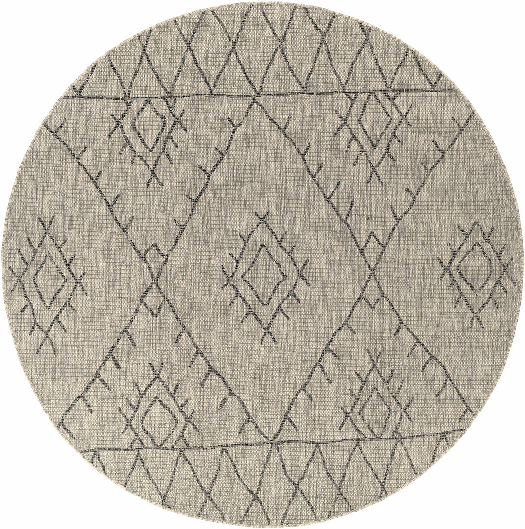 Contemporary Beige, Black and Charcoal Multi Size Outdoor Area Rug - The Rug Decor