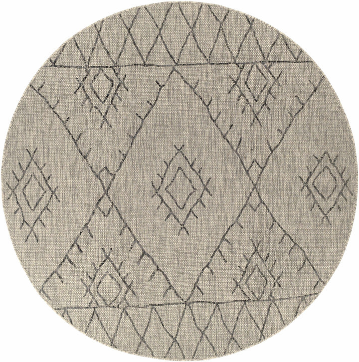 Contemporary Beige, Black and Charcoal Multi Size Outdoor Area Rug - The Rug Decor