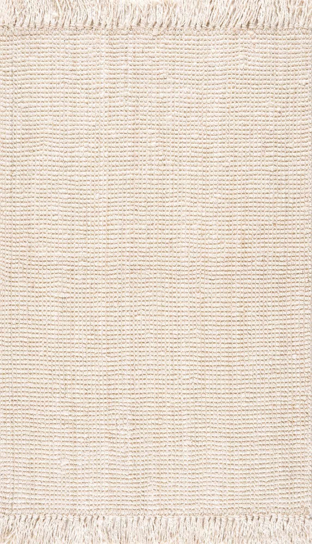 Contemporary Solid Hand Woven Tan Natural Fiber Jute Multi Size Area Rug - The Rug Decor
