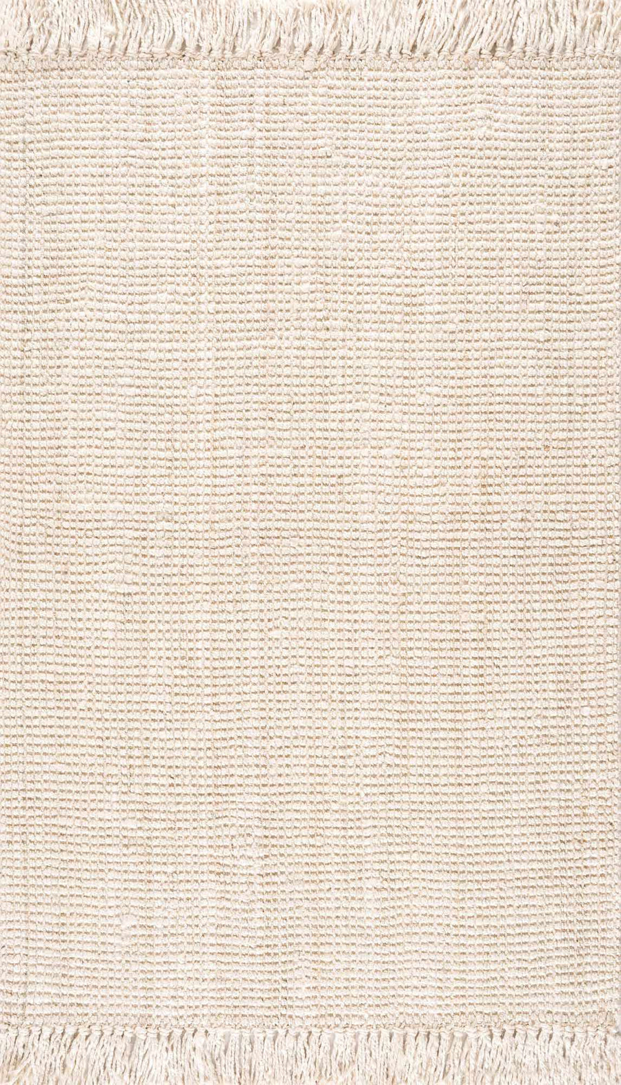 Contemporary Solid Hand Woven Tan Natural Fiber Jute Multi Size Area Rug - The Rug Decor
