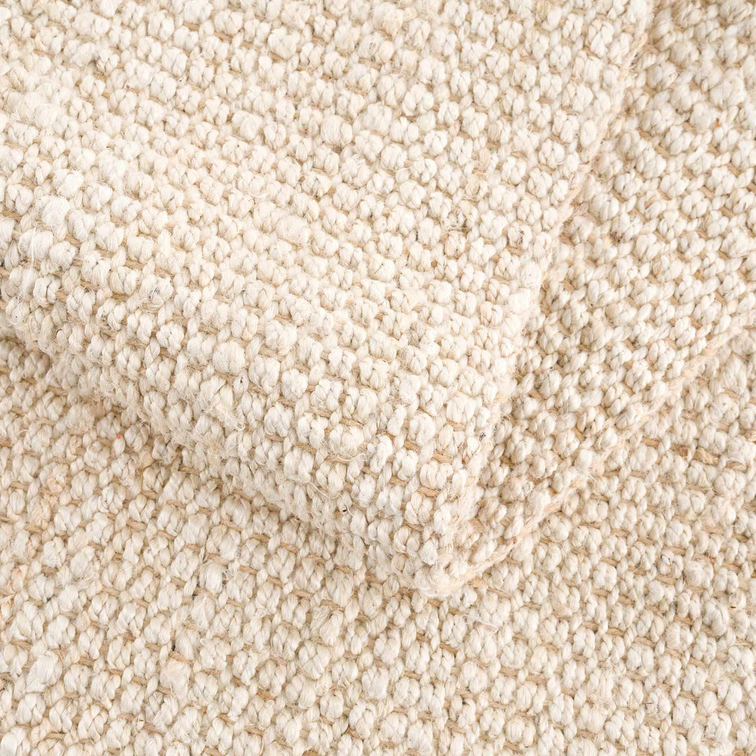 Contemporary Solid Hand Woven Tan Natural Fiber Jute Multi Size Area Rug - The Rug Decor