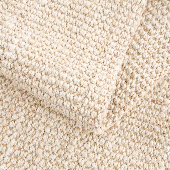 Contemporary Solid Hand Woven Tan Natural Fiber Jute Multi Size Area Rug - The Rug Decor