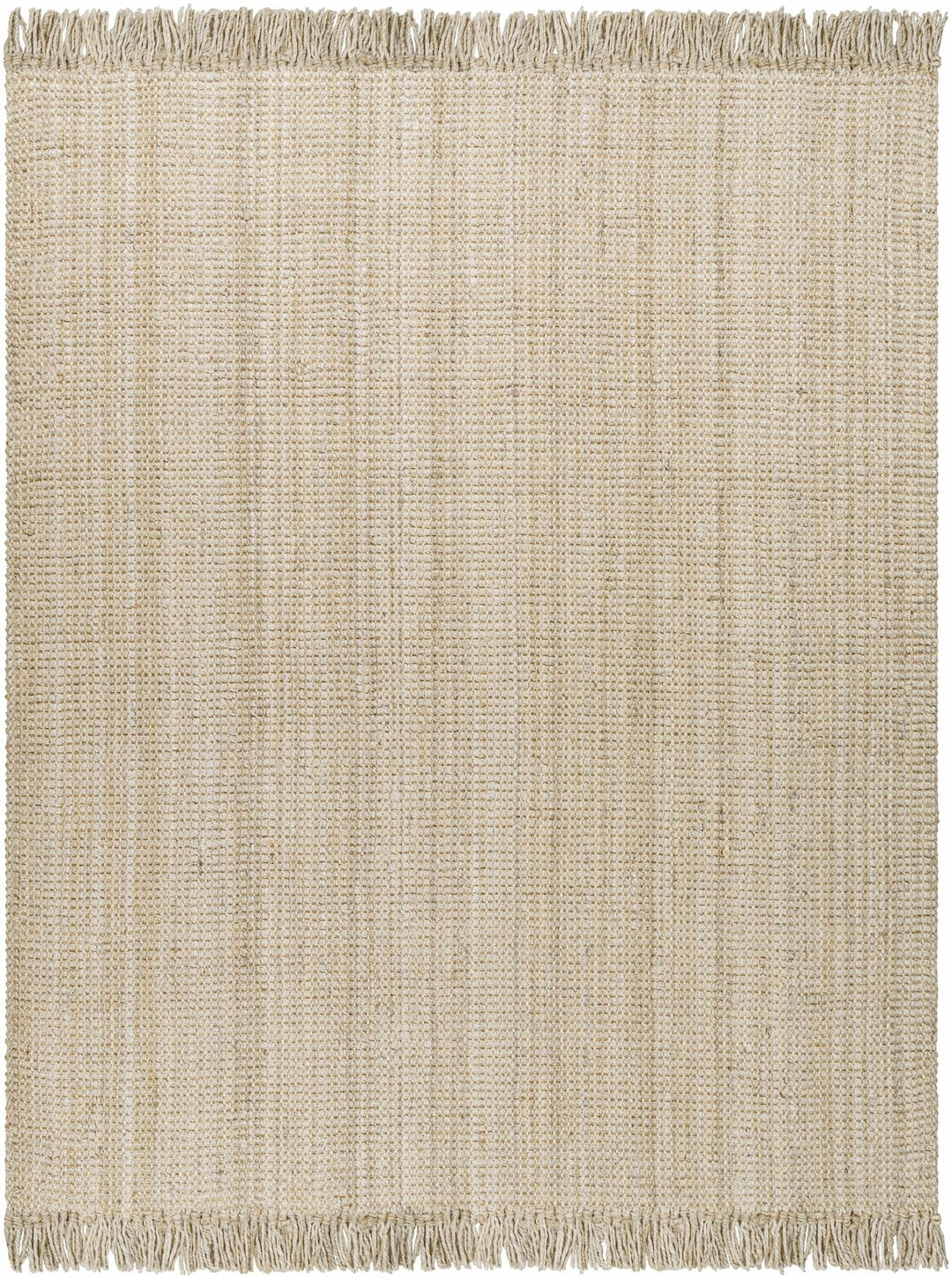 Contemporary Solid Hand Woven Tan Natural Fiber Jute Multi Size Area Rug - The Rug Decor