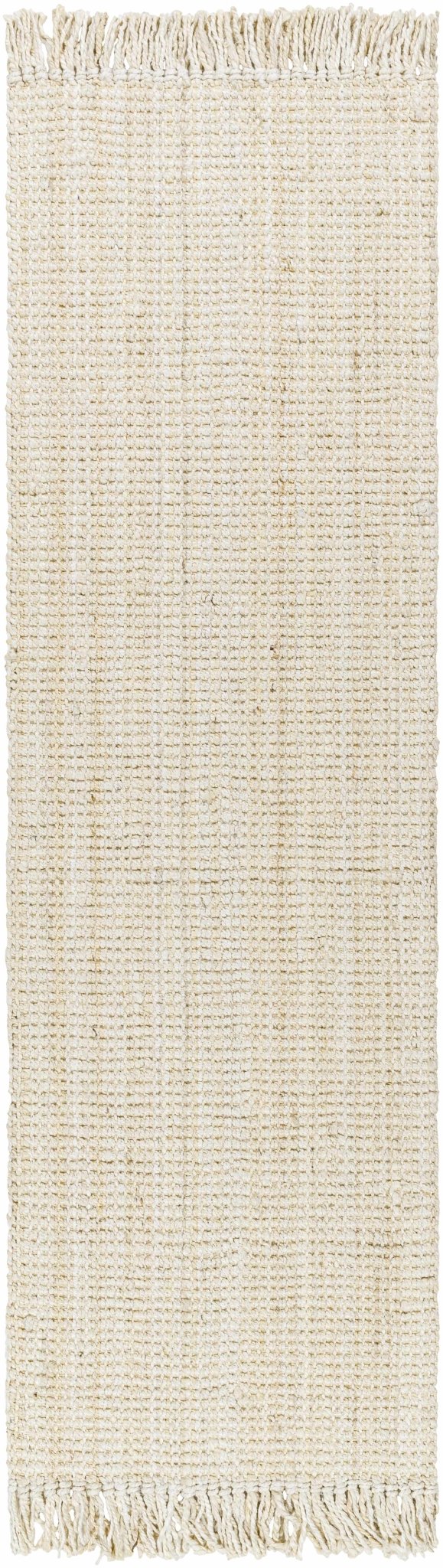 Contemporary Solid Hand Woven Tan Natural Fiber Jute Multi Size Area Rug - The Rug Decor