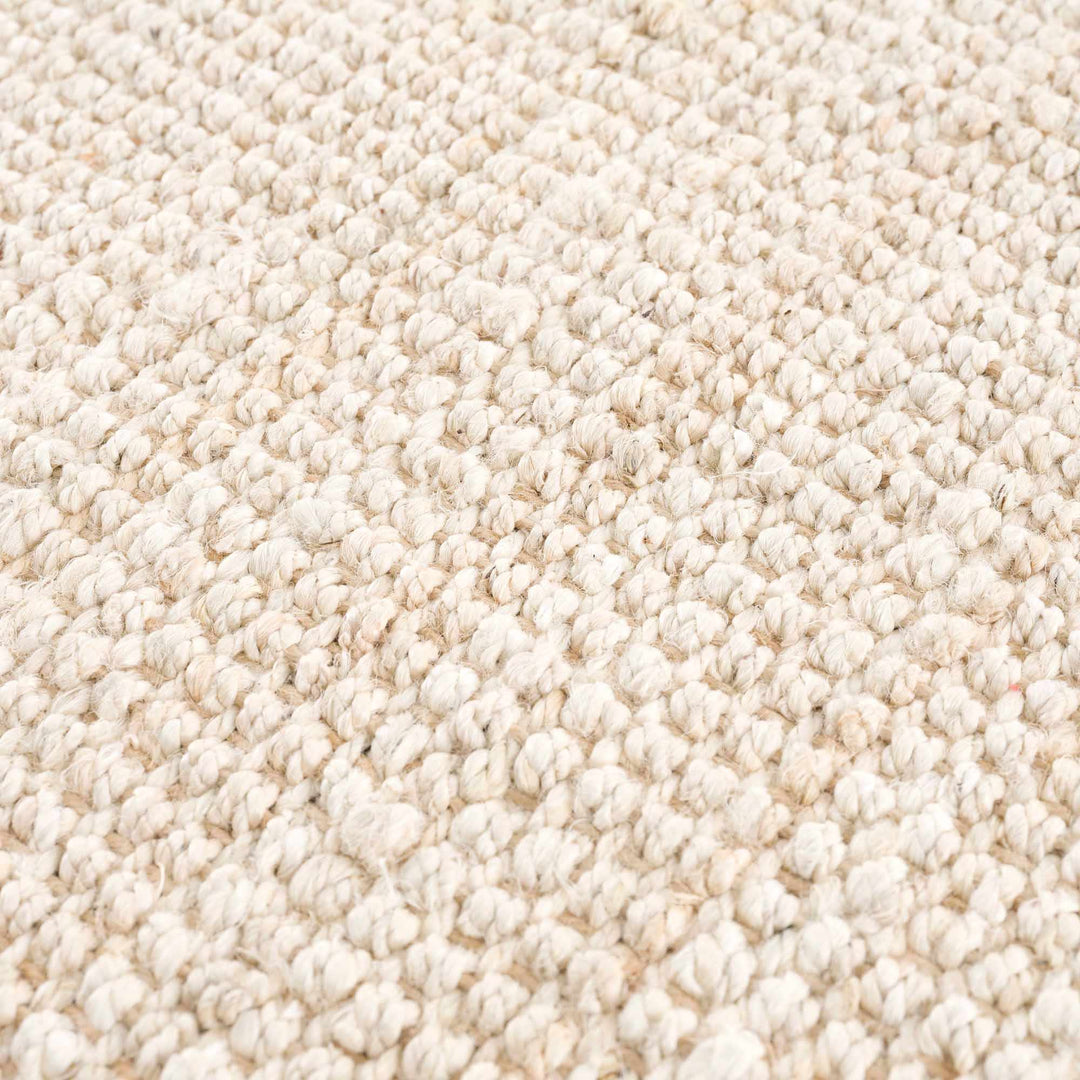 Contemporary Solid Hand Woven Tan Natural Fiber Jute Multi Size Area Rug - The Rug Decor