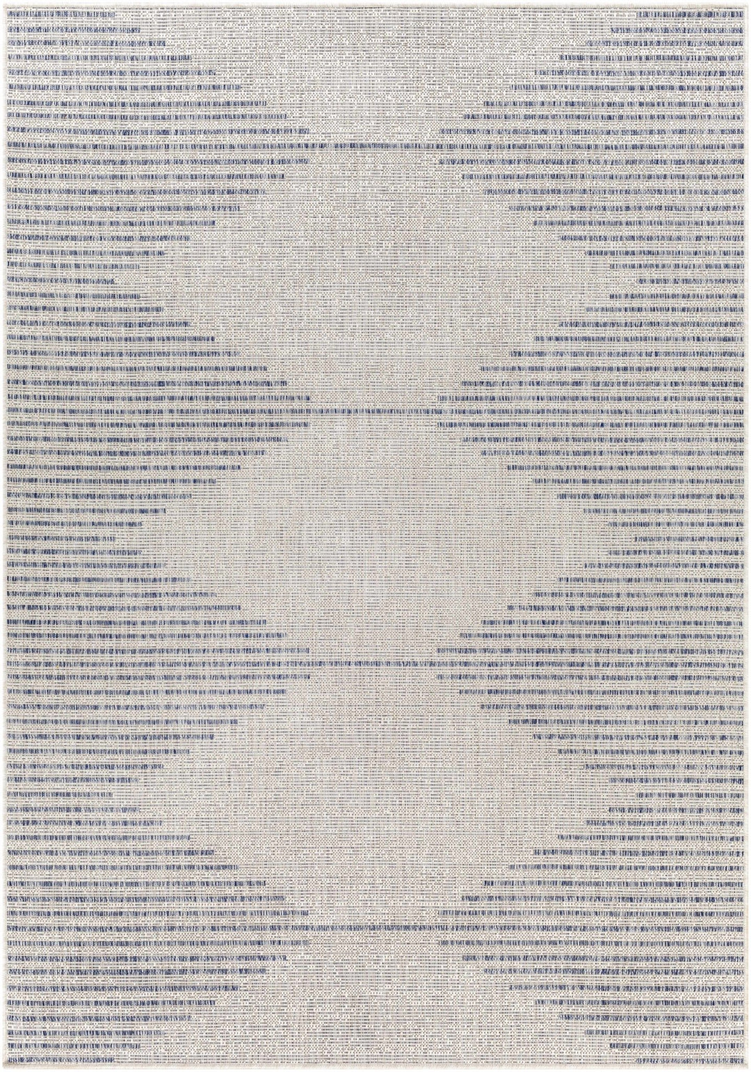 Contemporary Tribal Design Blue and Beige Multi Size Area Rug - The Rug Decor