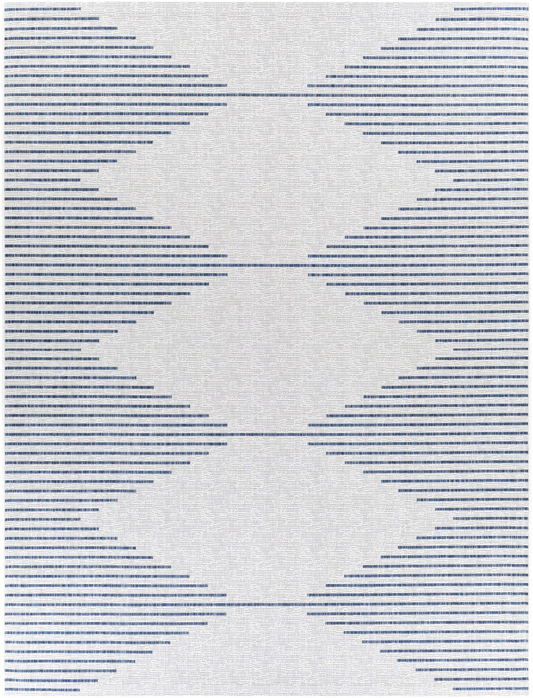 Contemporary Tribal Design Blue, Off-White and Beige Multi size Area Rug - The Rug Decor