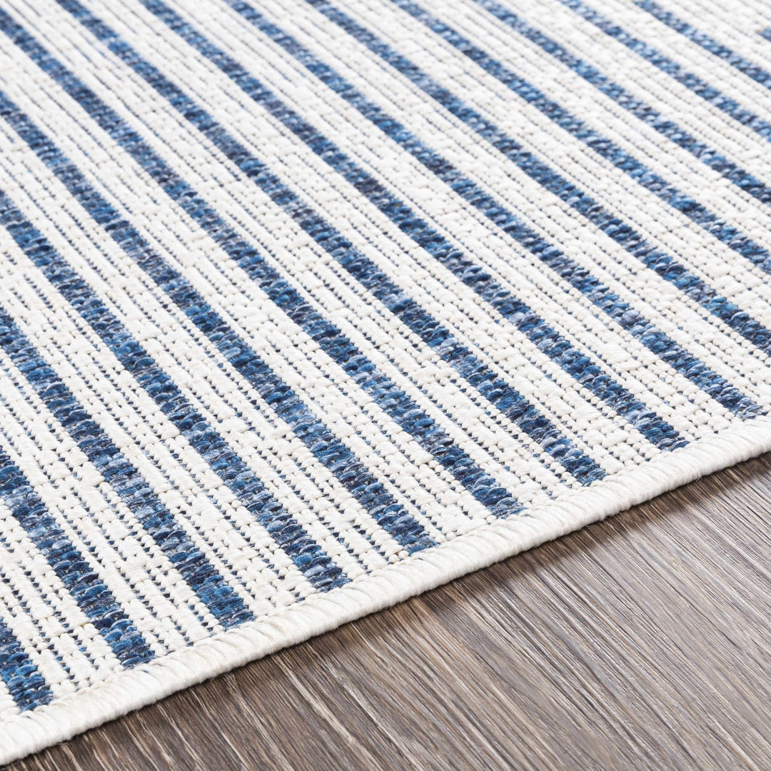 Contemporary Tribal Design Blue, Off-White and Beige Multi size Area Rug - The Rug Decor