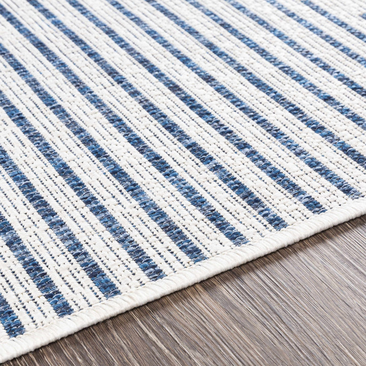 Contemporary Tribal Design Blue, Off-White and Beige Multi size Area Rug - The Rug Decor