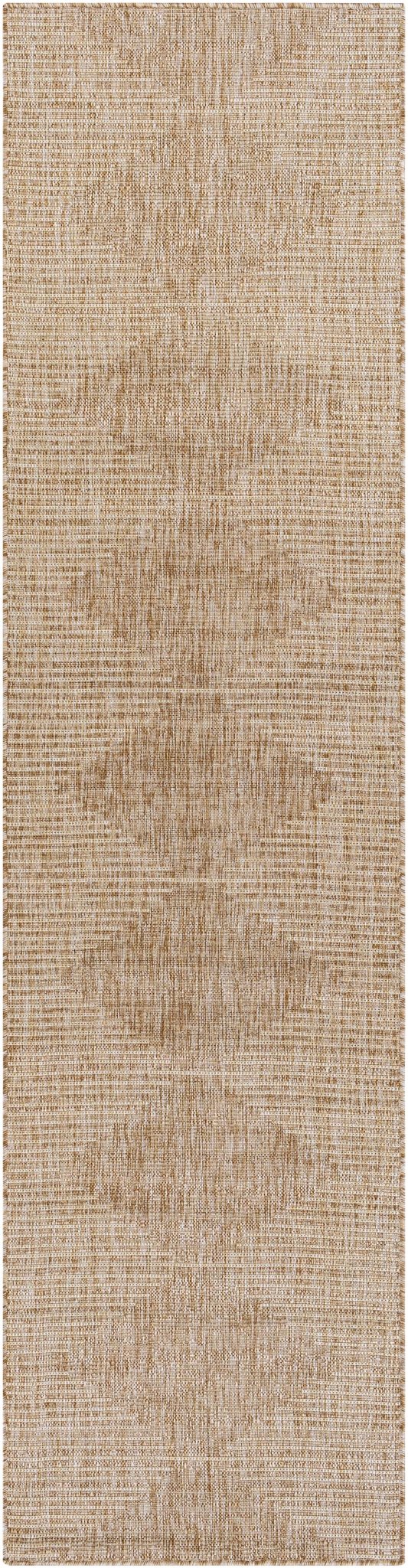 Contemporary Tribal Design Ivory and Camel outdoor safe Area Rug - The Rug Decor