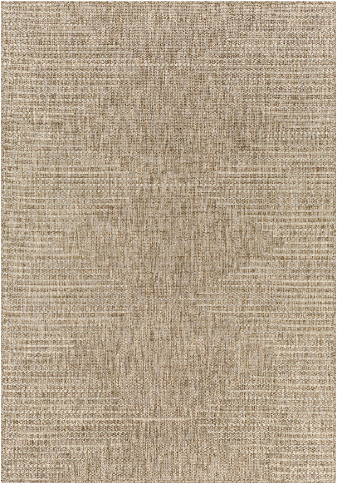 Contemporary Tribal Design Ivory and Camel outdoor safe Area Rug - The Rug Decor