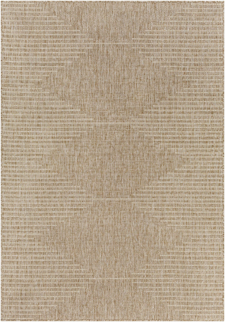 Contemporary Tribal Design Ivory and Camel outdoor safe Area Rug - The Rug Decor