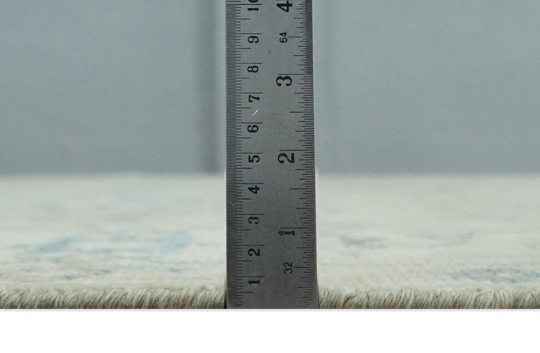 Custom Made Beige and Ivory Hand knotted Traditional Oushak wool Area Rug - The Rug Decor