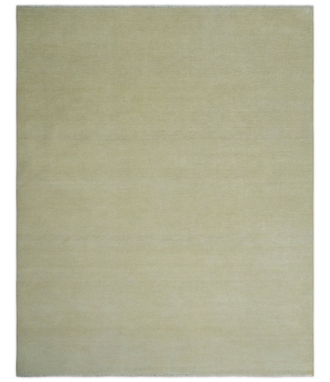 Custom Made Beige Modern Solid Hand knotted wool Area Rug - The Rug Decor