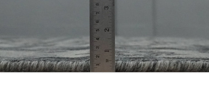 Custom Made Hand Knotted Ivory and Charcoal Traditional Wool Area Rug - The Rug Decor