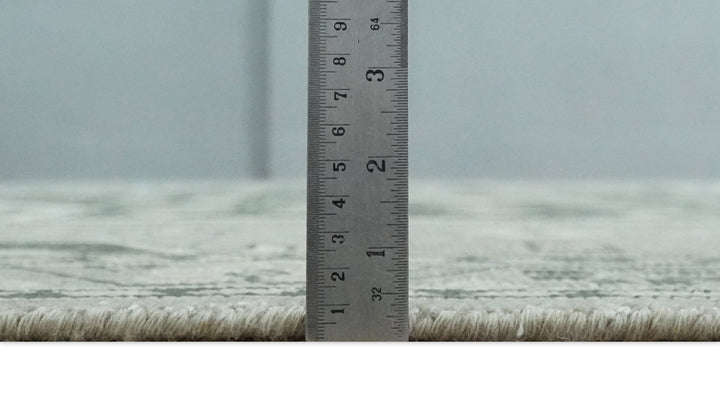 Custom Made Hand Knotted Silver, Charcoal and Ivory Traditional Medallion Wool Area Rug - The Rug Decor