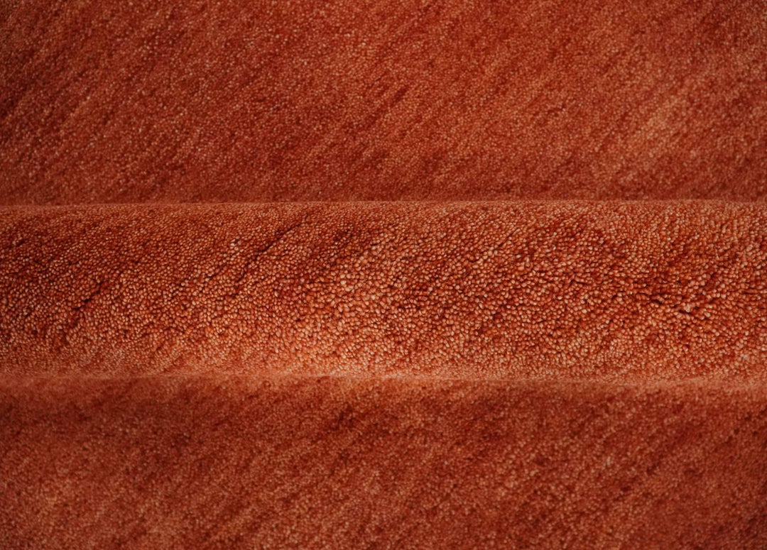 Custom Made Solid Plane Rust Woolen Hand Tufted Multi Size wool Rug - The Rug Decor