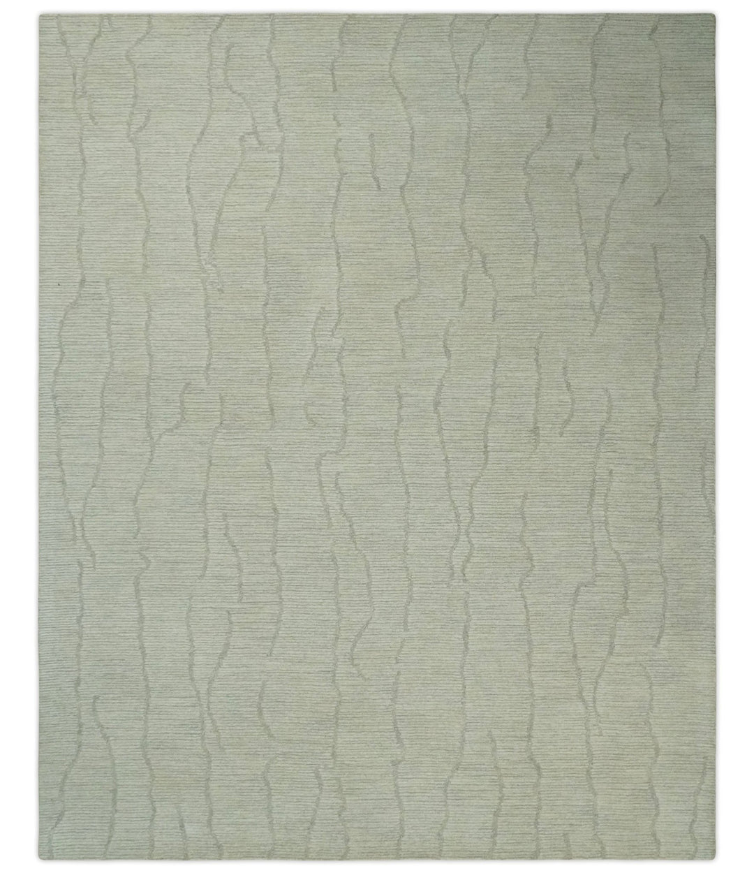 Earthy Neutral Custom Made Hand Tufted Multi Size Woolen Modern Ivory and Beige Area Rug - The Rug Decor