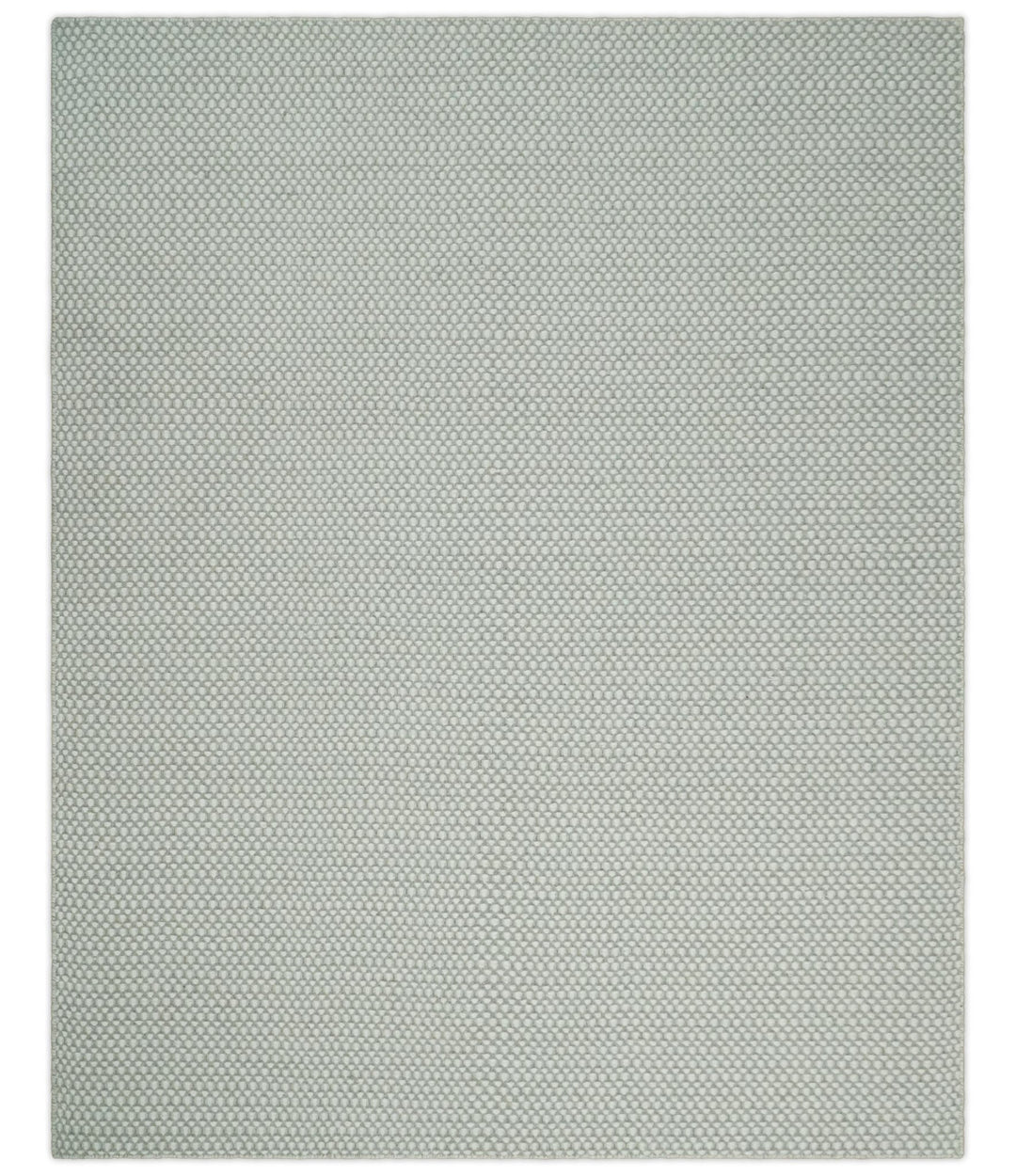 Flatwoven Dhurrie 8x10 and 9x12 Modern Checkered Beige and Ivory Wool Area Rug, Layering Rug | TRDCP830 - The Rug Decor