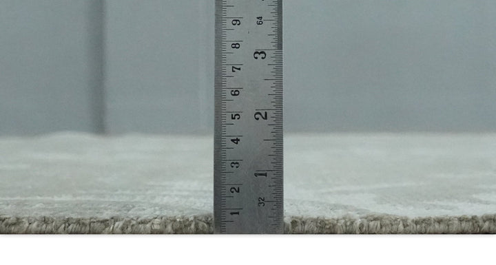 Floral Gray and Silver Hand knotted 6x9 wool and Viscose Area Rug - The Rug Decor