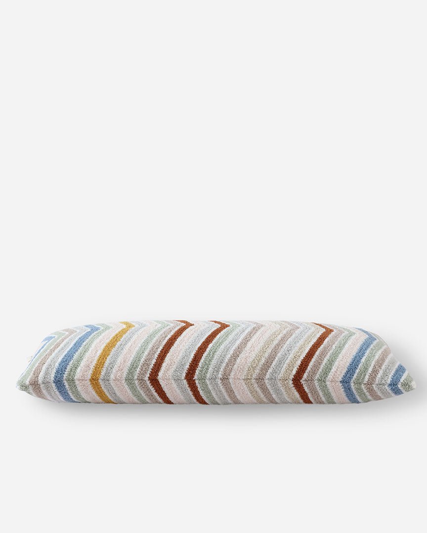 Geometric Pattern Multi Color Soft Chevron Lumbar Pillow - The Rug Decor