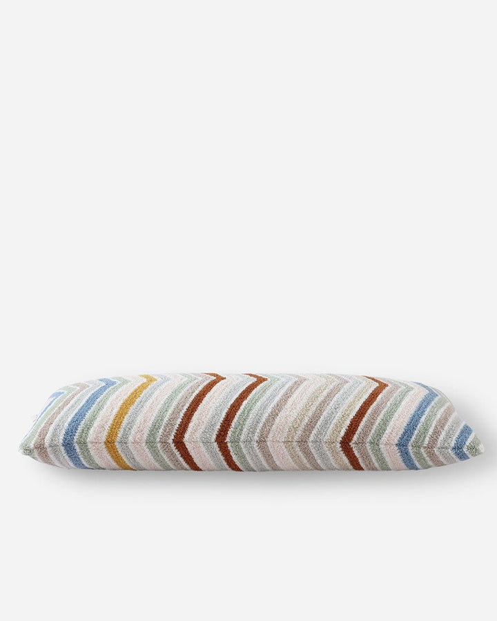Geometric Pattern Multi Color Soft Chevron Lumbar Pillow - The Rug Decor