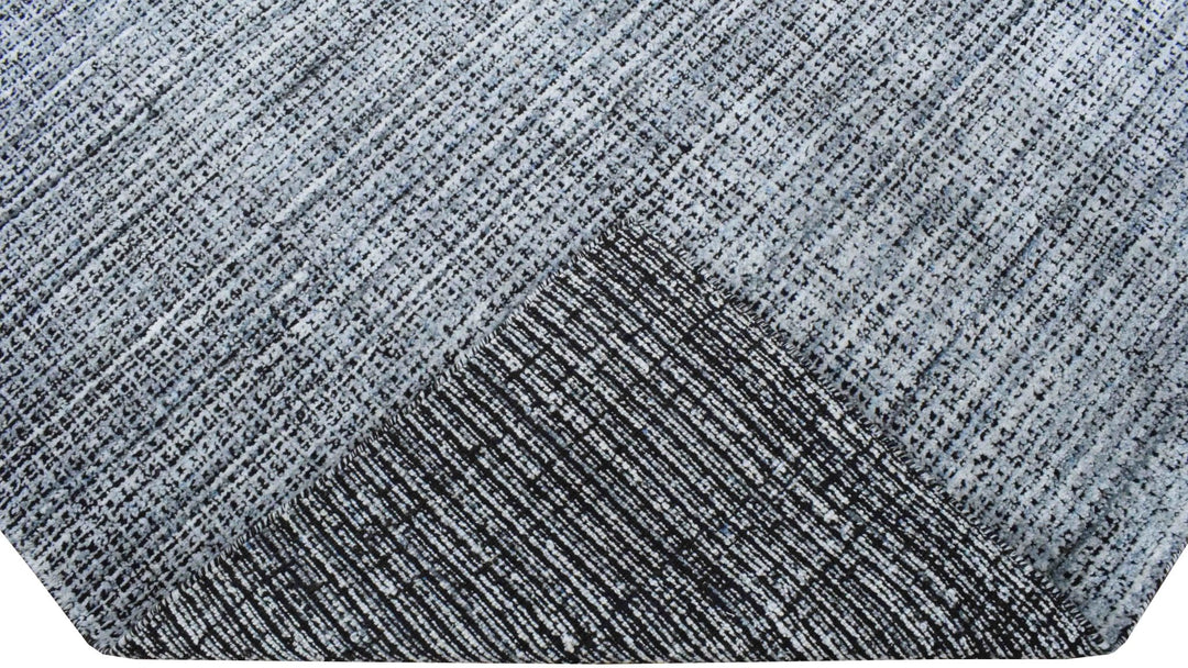 Gray and Black Handmade Area Rug Made With Fine Viscose - The Rug Decor
