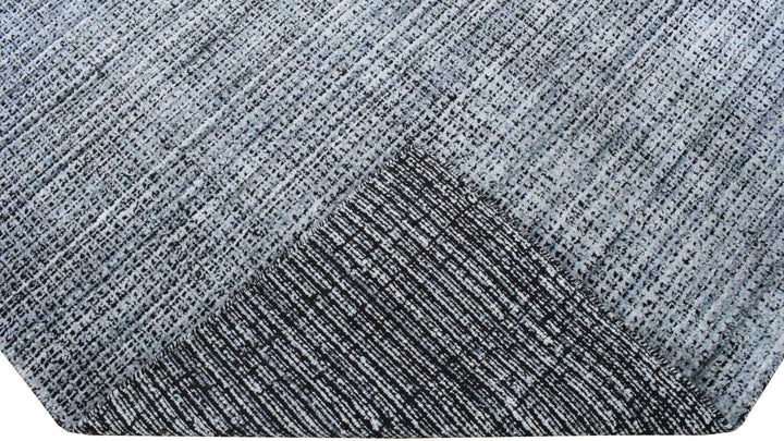 Gray and Black Handmade Area Rug Made With Fine Viscose - The Rug Decor
