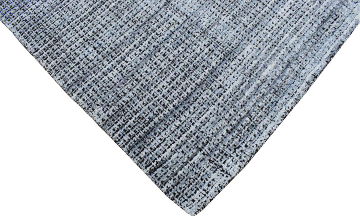 Gray and Black Handmade Area Rug Made With Fine Viscose - The Rug Decor