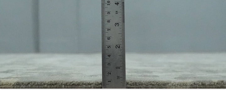 Gray and Silver Modern Abstract Hand knotted 6x9 Wool and Art Silk Area Rug - The Rug Decor